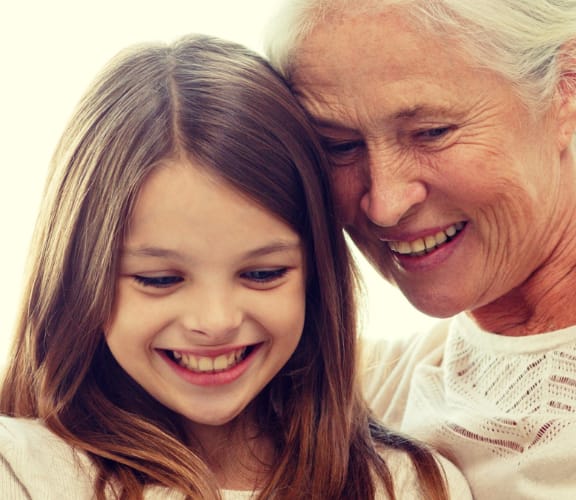 Grandmother enjoying some time with her grandaughter